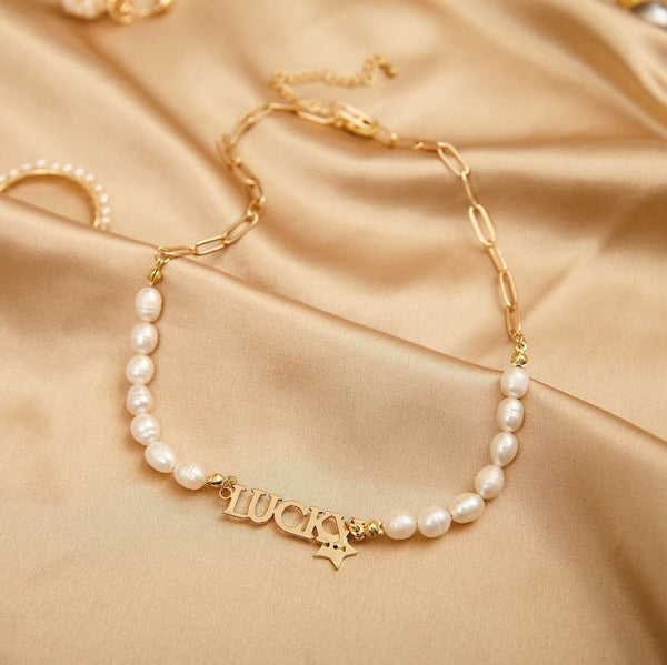 Stay in Indy Lucky Pearl Necklace